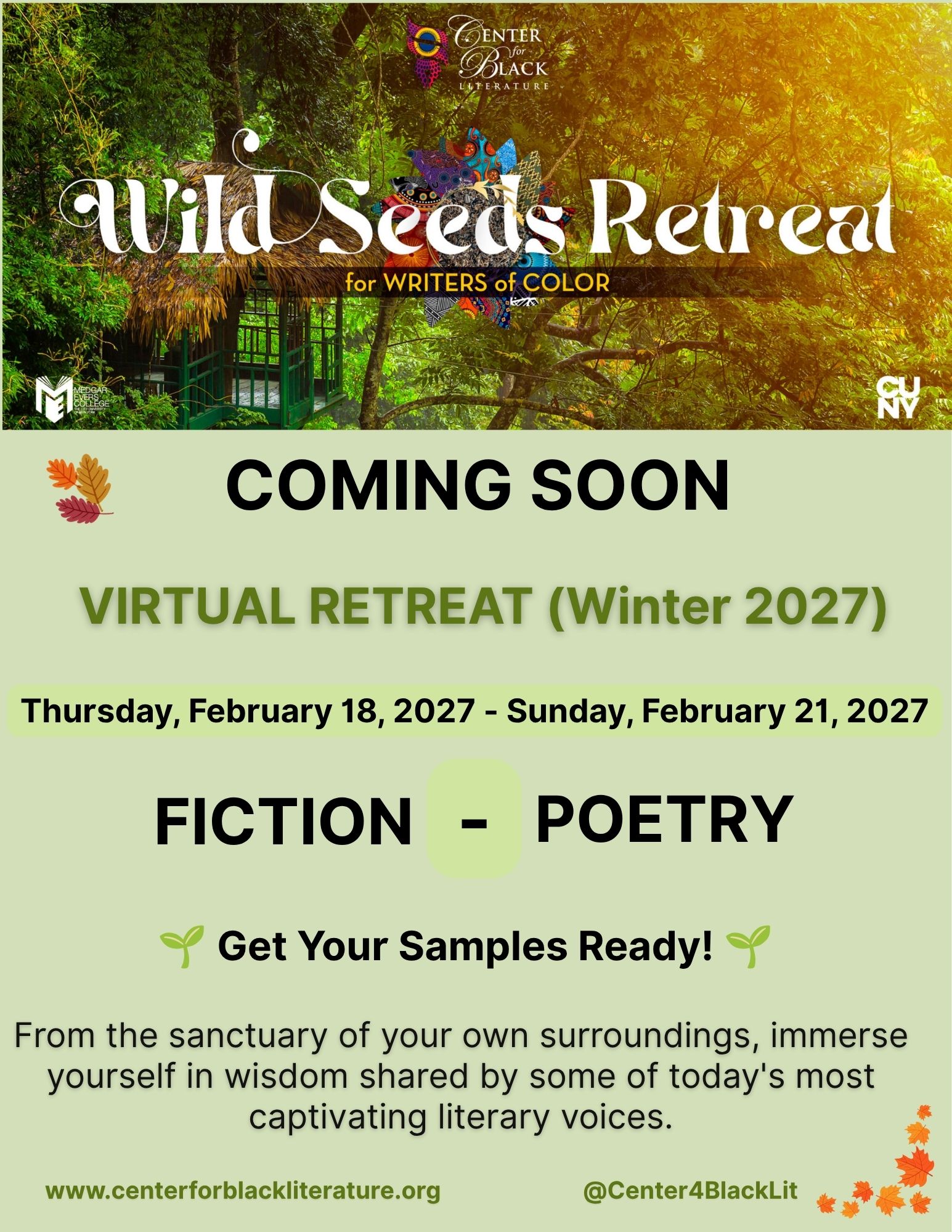 Coming Soon - Flyer for 2027 Virtual Retreat